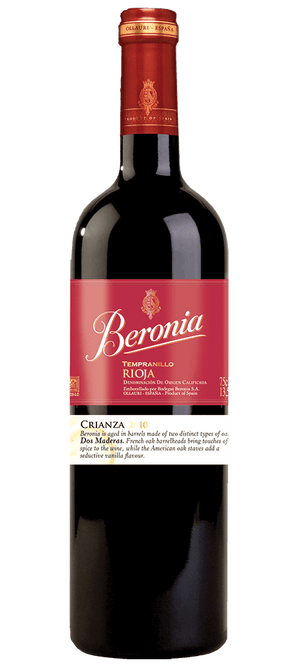 Vino Tinto Español Beronia dos Madera Crianza DOC Rioja Tempranillo - Wine.com.mx